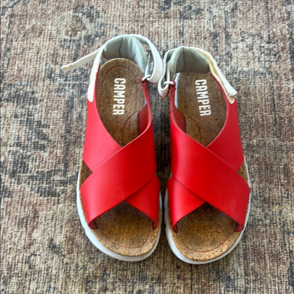 Camper Women's Sandals in Vibrant Red